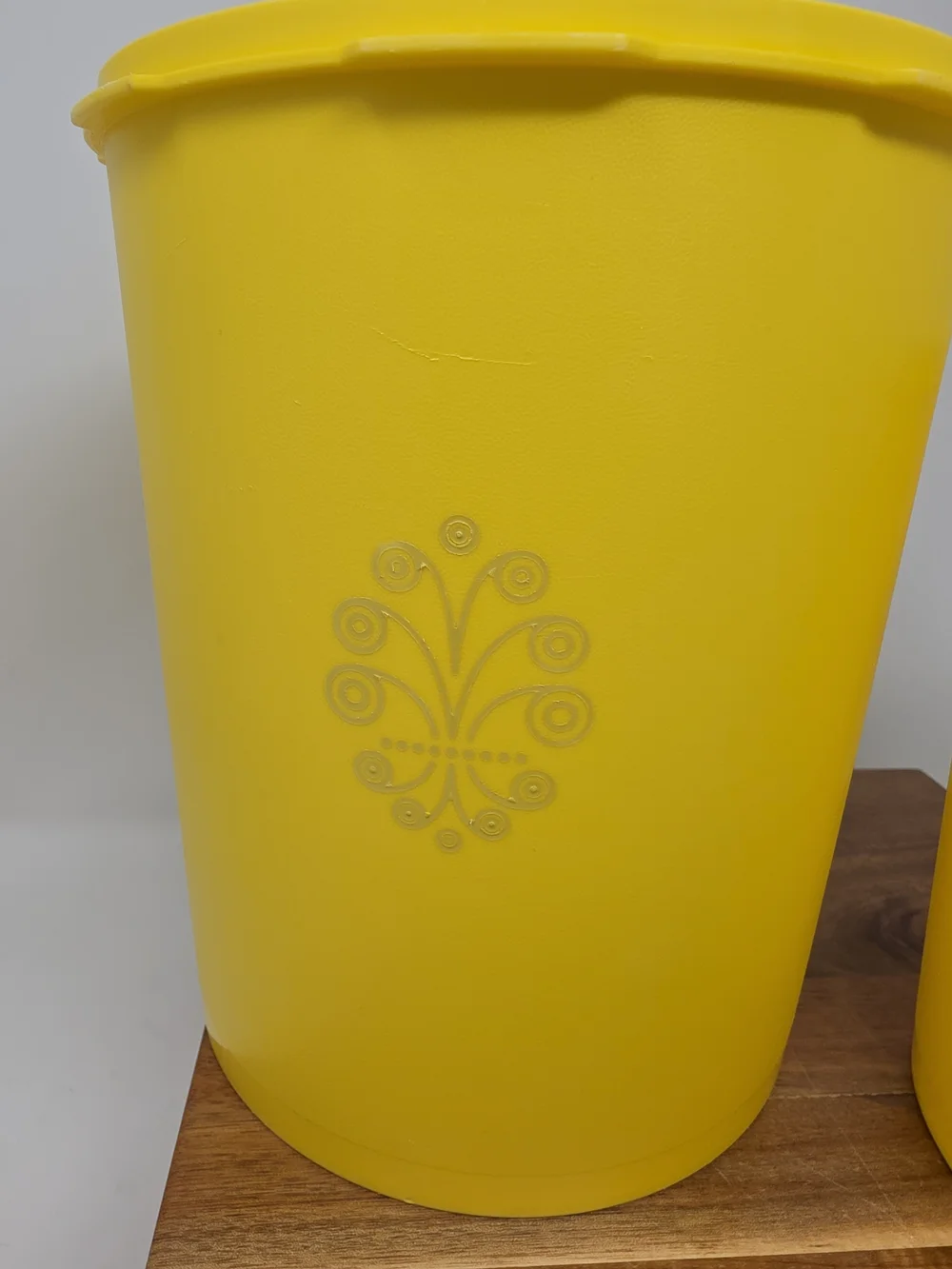Tupperware Yellow Storage Canisters Set of 2
